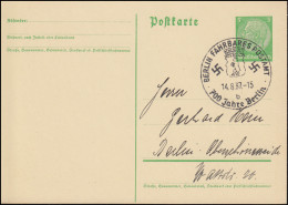 Ganzsache Mit SSt BERLIN FAHRBARES POSTAMT B 700 Jahre Berlin 14.8.1937 - Storia Postale