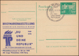 DDR P 79 Junge Pioniere Ausstellung Burg 1978, SSt BURG JP-Logo 16.11.1978 - Altri & Non Classificati