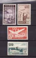 MAROC - 1952 - Poste Aérienne -  Série De 4 Timbres Neufs ** Cote  22 € - Luftpost