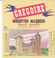 BUVARD & BLOTTER - Biscottes Grégoire N°33 -  Château De PAU (basse Pyrénées) - Andere & Zonder Classificatie