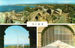 Postcard - 1970/80 - 10x15 Cm. | Turkey, Antalya, Side - Various Views * - Turquie