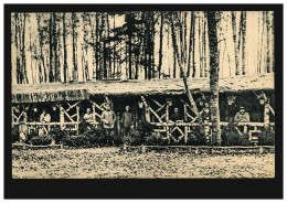 Krieg-AK Wald-Kolonie Unerer Feldgrauen Im Osten (Blockhaus), Feldpost 1917 - Other & Unclassified