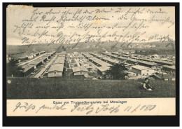 AK Gruss Vom Truppenübungsplatz Bei Münsingen, 4.9.1910 Nach Singen - Other & Unclassified