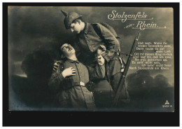 Foto-AK Stolzenfels Am Rhein: Sterbender Kamerad, Feldpost 19.7.16 S.B. 9/J-R.68 - Other & Unclassified
