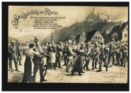 Foto-AK Stolzenfels Am Rhein: Antreten Zum Abmarsch, Feldpost 13.6.1915 Ohne BS - Autres & Non Classés