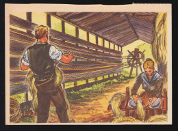 AK Landwirtschaft: Bei Der Seiler-Produktion, Ungebraucht, Um 1920 - Altri & Non Classificati