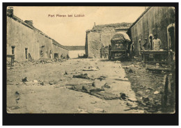 Foto-AK Zerstörtes Fort Fleron Bei Lüttich, Feldpost Landsturm-Inf.-Batl. Lennep - Other & Unclassified