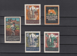 5 Vignetten Zu Landwirtschaftlichen Ausstellungen Zwischen 1912 Und 1926 - Agricoltura