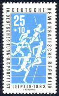 965 Turn-/Sportfest Leipzig Staffellauf 25+10 Pf ** - Unused Stamps