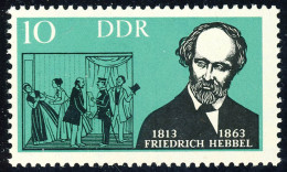 953 Schriftsteller/Komponisten Hebbel 10 Pf ** - Unused Stamps