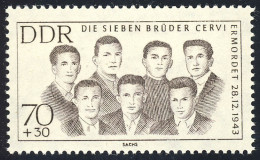 922 Antifaschisten Brüder Cervi 70+30 Pf ** - Unused Stamps