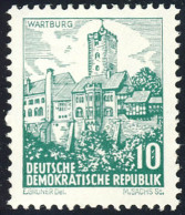 836 Landschaften/Bauten Wartburg 10 Pf ** - Unused Stamps