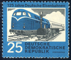 806  Deutsche Eisenbahnen Diesellok 25 Pf ** - Unused Stamps