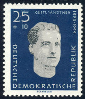 755 Gedenkstätte Sachsenhausen Sandtner 25+10 Pf ** - Unused Stamps