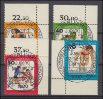 517-520 Jugend Olympia 1976 - Kompletter Eckrand-Satz Voll-O ESSt BERLIN 6.4.76 - Used Stamps