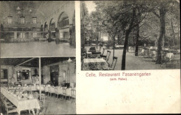 CPA Celle In Niedersachsen, Restaurant Fasanengarten, Innenansicht - Autres & Non Classés