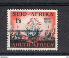 SOUTH  AFRICA:  1953  ALOE  -  1/6  USED  STAMP  -  YV/TELL. 198 - Usados