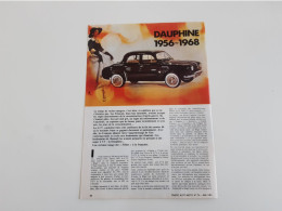 Coupure De Presse Automobile Renault Dauphine - Voitures