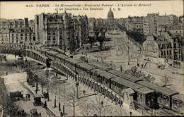 CPA Paris, Le Métropolitain, Boulevard Pasteur, Avenue De Breteuil - Sonstige & Ohne Zuordnung