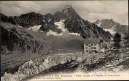 CPA Argentière Haute Savoie, Hôtel Lognan Und Aiguille Du Chardonnet - Autres & Non Classés