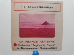 Photo Diapo Diapositive Slide La FRANCE Aérienne N°115 Le MONT SAINT MICHEL VOIR ZOOM - Diapositives (slides)