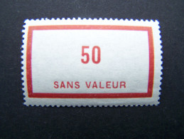 FICTIFS NEUF ** N°F 59 SANS CHARNIERE (FICTIF F59) TRES RARE - Phantomausgaben