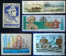 Brésil Yv. 530 - 853 - 1953 - 2063A - 2592/2593 Neufs ** (MNH) - Bateaux - Voiliers (voir Description) - Ships
