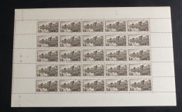 FRANCE - 1941 - N°YT. 501 - Aigues-Mortes - Feuille Complète - Neuf Luxe ** / MNH / Postfrisch - Full Sheets