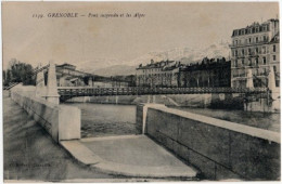 38. GRENOBLE. Pont Suspendu Et Les Alpes. 1139 - Grenoble