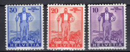 T3319 - SUISSE SWITZERLAND Yv N°286/88 * - Unused Stamps