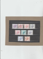 Belgio 1971-73 - (UN) 1581EF/87A Used   "Idem Con Carta Polivalente Fosforescente" - Serie Completa 9 Valori. - Usados