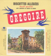 BUVARD & BLOTTER - Biscottes Grégoire N°81 -  Château Vieux à BAYONNE (basse Pyrénées) - Autres & Non Classés