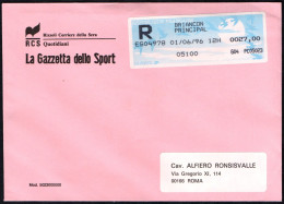 CYCLING - FRANCIA BRIANCON 1996 - 79° GIRO D'ITALIA - 14^ TAPPA - RACCOMANDATA - BUSTA GAZZETTA DELLO SPORT - A - Cyclisme