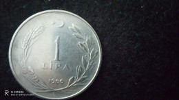 TÜRKİYE - 1966--   1  LİRA     - XF-   YÜKSEK KATALOG DEĞERİ - Turquia