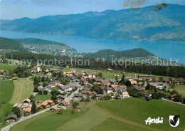 12680610 Aeschi BE Fliegeraufnahme Mit Thunersee Aeschi B. Spiez - Autres & Non Classés