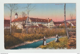 SCHWEIZ - KLOSTER  FAHR:  HANDGEMALTE  BILDER  -  NACH  OSTERREICH  -  KLEINFORMAT - Chiese E Conventi