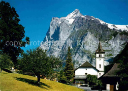 12678480 Grindelwald Kirche Wetterhorn Grindelwald - Autres & Non Classés