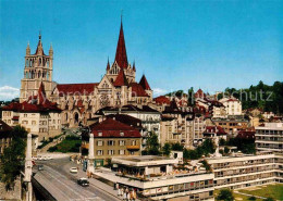 12678474 Lausanne VD Cathedrale Et Le Pont Bessieres Lausanne - Autres & Non Classés
