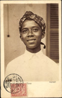 CPA Indonesien, Einheimischer, Junge Mit Kopftuch, Portrait - Kostums