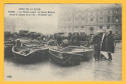 CPA PARIS - Marins Arment Les Canons Berthon INONDATIONS Janvier 1910 - Paris Flood, 1910