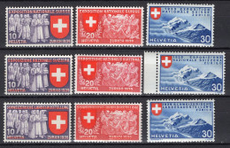 T3327 - SUISSE SWITZERLAND Yv N°320/28 ** - Nuovi