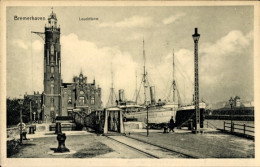 CPA Bremerhaven, Leuchtturm, Dampfschiffe, Ankerpoller - Autres & Non Classés
