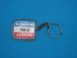 Porte-clé Plastique - Sports - Cyclisme - Tour De France 1967 - Journal L'Equipe Le Parisien Libéré - Corico - Sleutelhangers