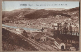 CPA 30 - BESSEGES - Bessèges - Vue Générale Prise Du Côté De La Gare - TB PLAN EDIFICE CHEMIN DE FER VOIES WAGONS - Bessèges