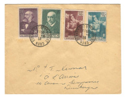 Enveloppe 01 06 1938 Timbres Charcot  Gambetta   Infanterie  Francaise  CAD Dunkerque Quartier Du Port Nord 59 - Brieven En Documenten