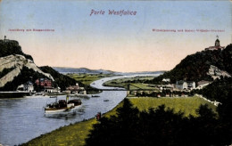 CPA Porta Westfalica An Der Weser, Bismarckturm, Wittekindsberg, Kaiser Wilhelm Denkmal - Other & Unclassified