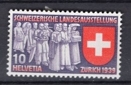 T3330 - SUISSE SWITZERLAND Yv N°326 * - Unused Stamps