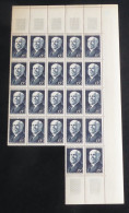 FRANCE - 1950 - N°YT. 864 - Poincaré - Bloc De 22 Bord De Feuille - Neuf Luxe ** / MNH / Postfrisch - Unused Stamps