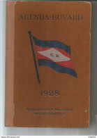 JJ / Superbe AGENDA BUVARD 1928 BALLANDE Noumea MOET Papeete Nouvelle Calédonie PORT-VILLA TRUFFE - Altri & Non Classificati