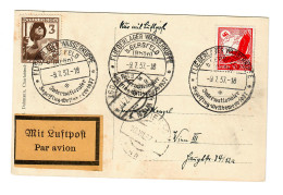 Fliegerlager Wasserkupppe B. Gersfeld/Rhön, Segelflug Wettbewerb 1937, Luftpost - Covers & Documents